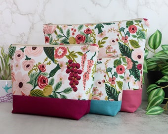Rifle Paper Co. Rose Zip Bag: Garden Party Purse, Pencil & Makeup Case
