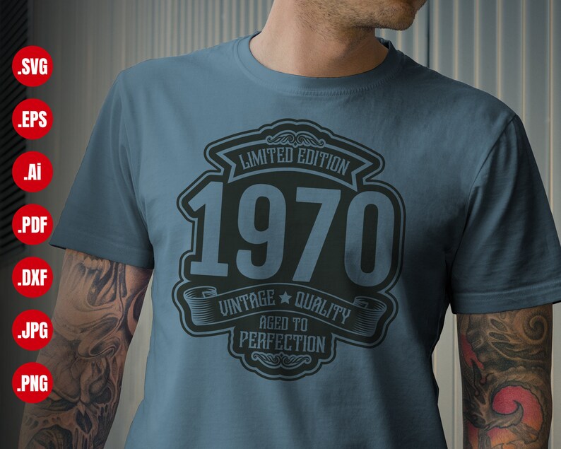Download Limited Edition 1970 Aged To Perfection Svg Design 50th | Etsy