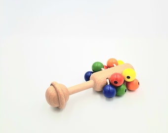 Colorful Baby Rattle, Montessori toy for baby, rattle toy for baby, fun toy