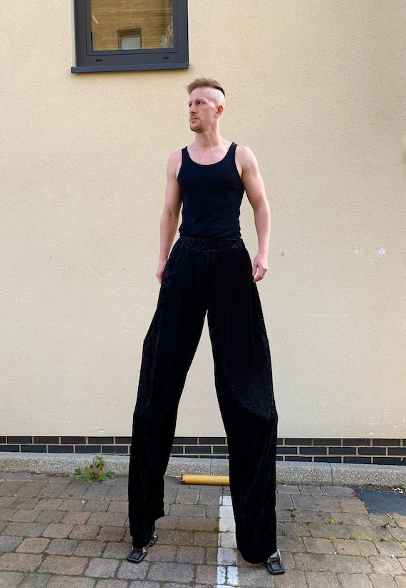 Pantalones/pantalones de zancos elásticos de lycra 15 | Etsy México