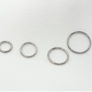 Piercing de titanio para tabique nasal, piercing de titanio sin costuras con bisagras, piercing de titanio G23, piercing para cartílago, caracola, 1 mm (18 g)