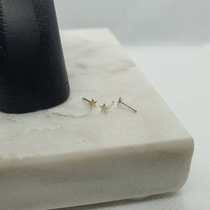 Star nose piercing 925 Sterling Silver L SHAPE Nose piercing nose stud image 7