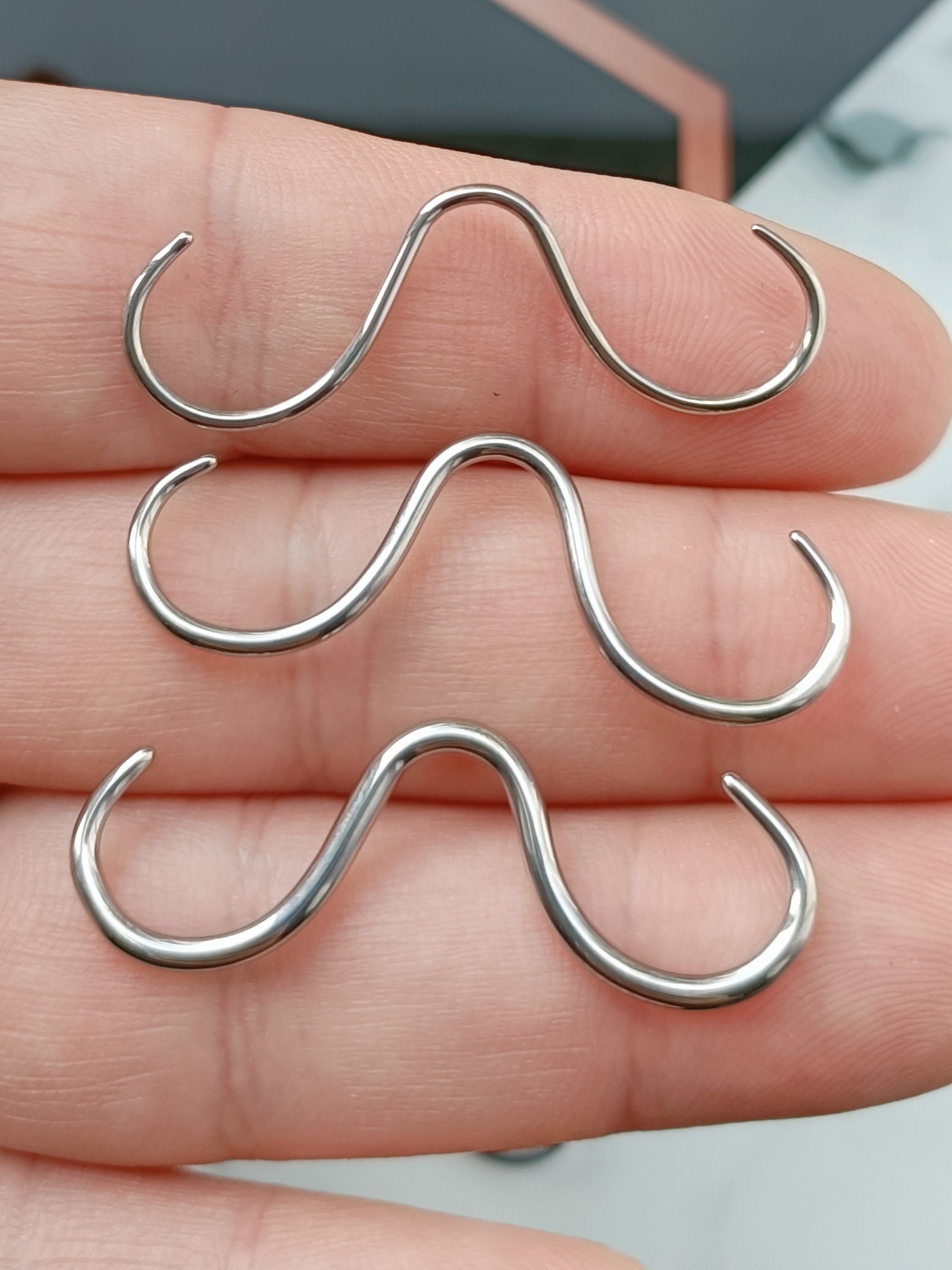 Mustache septum jewelry best sale