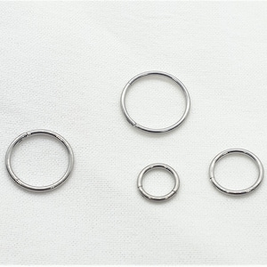 Titanium Clickers Septum nose piercing Titanium Seamless Hinged Clicker Hoop G23 Titanium Cartilage hoop, conch piercing 16g (1.2mm)