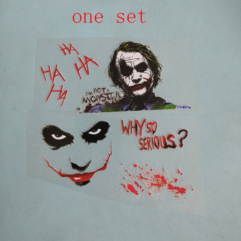 Joker Iron on Stickers for Custom Air Force 1/ Vans/converse Etsy UK