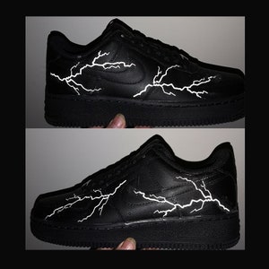 3M Reflective Light Bolts For Custom Air Force 1 Lighting, Heat Transfer Vinyl Reflective Lighting Stickers For Shoes Decal