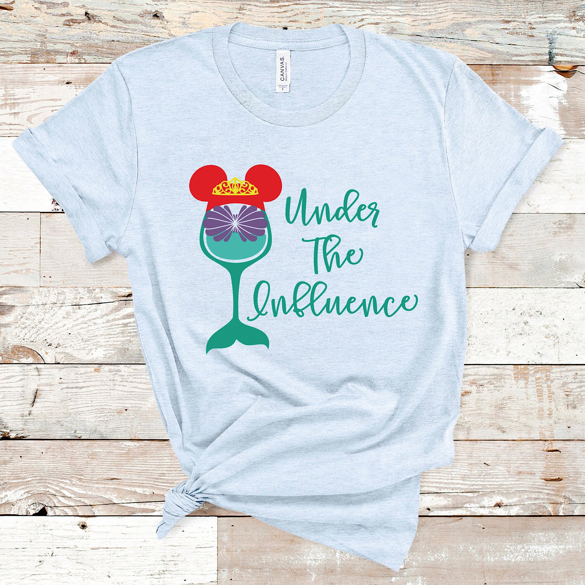 Under the influence Ariel shirt little mermaid shirt flower Etsy