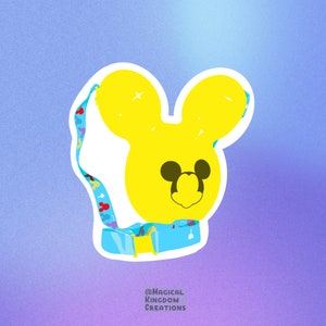 Mickey Popcorn Bucket Inspired Sticker - Mickey Sticker - Hydroflask - Bullet Journal - Laptop Sticker - Water Bottle Sticker