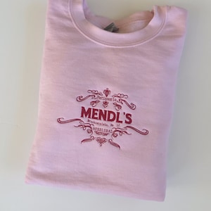 Mendl&#39;s Grand Budapest Hotel Machine Embroidered Sweatshirt