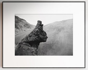 Iceland Print Photography Print Fine Art Film Print Kodak Black And White Film Photograph Iceland Landscape Print Wall Art