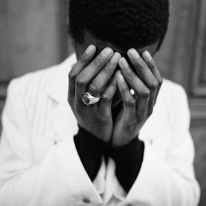Fine Art Photography Print, Kodak Film Photography, Head in Hands France Travel Photograph