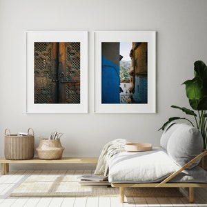 Chefchaouen Morocco Photography Print, Fine Art Kodak Film Photography, Morocco Travel Photograph