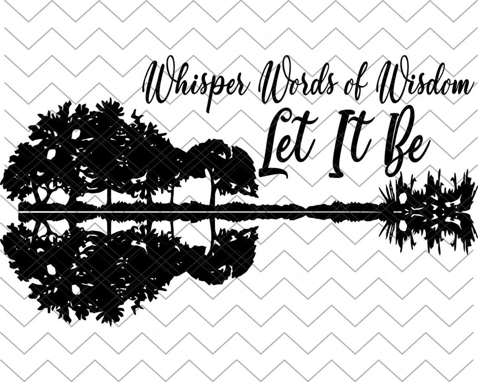 Let It Be Whisper Words of Wisdom SVG Cricut File Silhouette Etsy