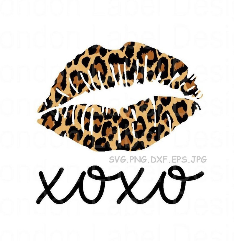 Download XOXO leopard lips in 2020 svg leopard PNG download file ...