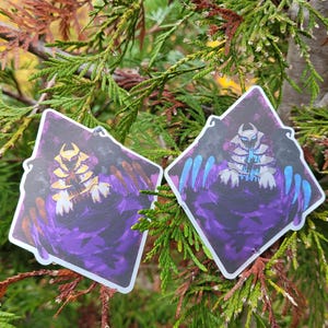 Naklejka - Robak Śmierci Zwykły i Błyszczący