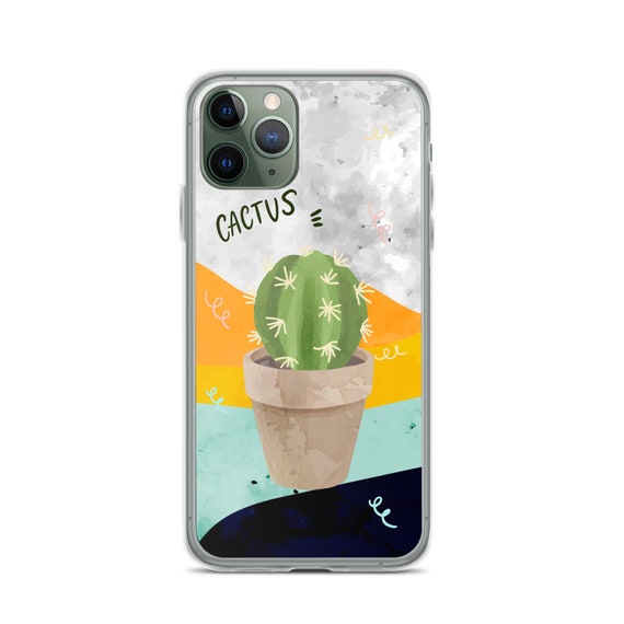 Cactus Iphone 12 Case Green Plant Tree Loft Style Background Etsy Canada