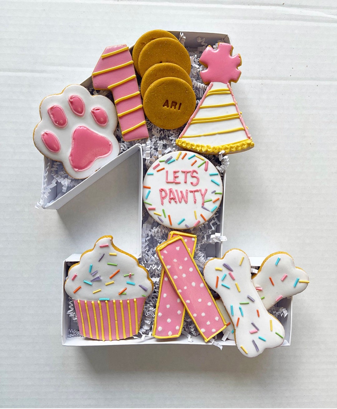 FIRST BIRTHDAY ULTIMATE Dog Treat Birthday Pawty Set Dog Etsy