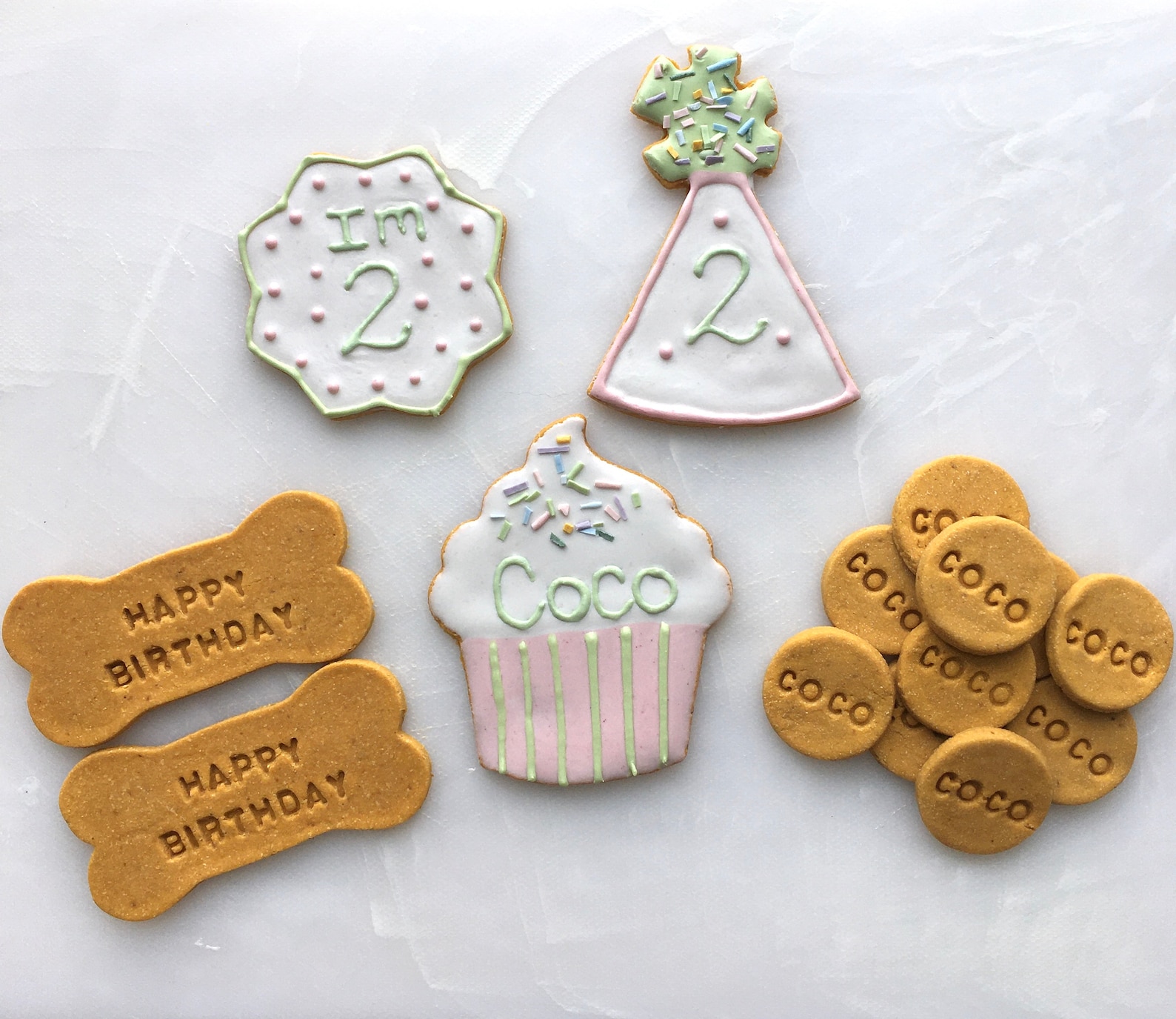 XL Dog Treat Birthday Pawty Set Dog Treats Gourmet Etsy