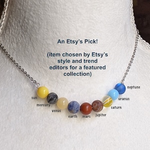 BESTSELLER! Necklace Solar System Planets by STRUNGbyPhyllisAzar