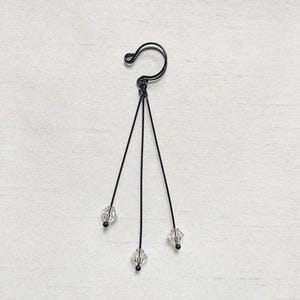 BESTSELLER! Black Dangle Ear cuff plus more colors by STRUNGbyPhyllisAzar
