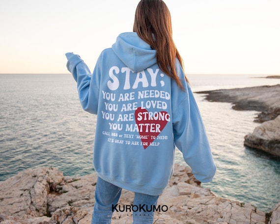 988 Suicide Prevention Awareness Hoodie Stay Mental Health Help
