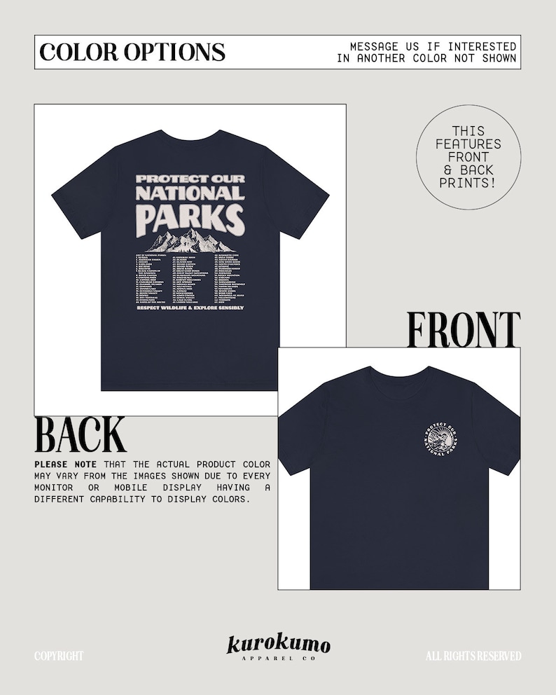 National Parks Tshirt Park Ranger Aesthetic Retro Mountain Graphic Tee Granola Girl Environmental Camping Clothes Forestcore Indie Clothing Navy