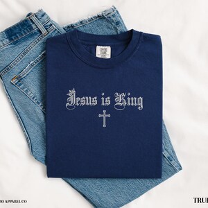 Seek First the Kingdom of God Bible Verse Tshirt Matthew 6:33 Gospel Shirt Jesus is King Christian T Shirt Vintage Style Church Clothes image 11