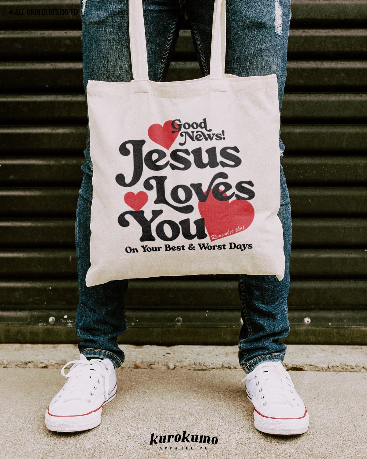 Jesus Loves You Tote Bag Jesus Loves You Tote Bag