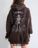 Skeleton Fairy Hoodie Grunge Fairycore Cicada Wings Graphic Hoodie Fairy Core Witchy Sweatshirt Moon Phases Gothic Hoodie Pastel Goth Hoodie 