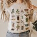 Entomology Sweatshirt Beetle Moth Butterfly Insect Sweatshirt Cottagecore Clothes Goblincore Clothing Light Academia Mori Kei Vintage Jumper
