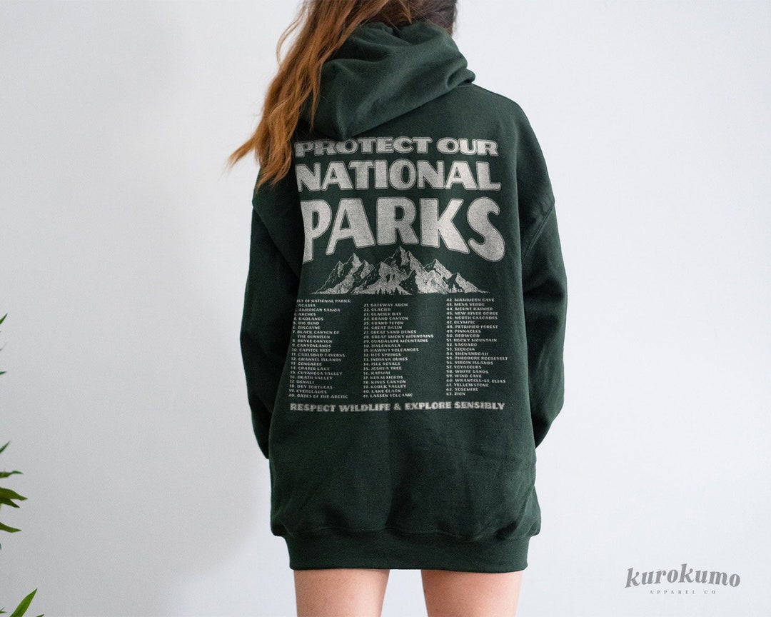 National Parks Hoodie Park Ranger Aesthetic Mountain Sweatshirt Retro ...