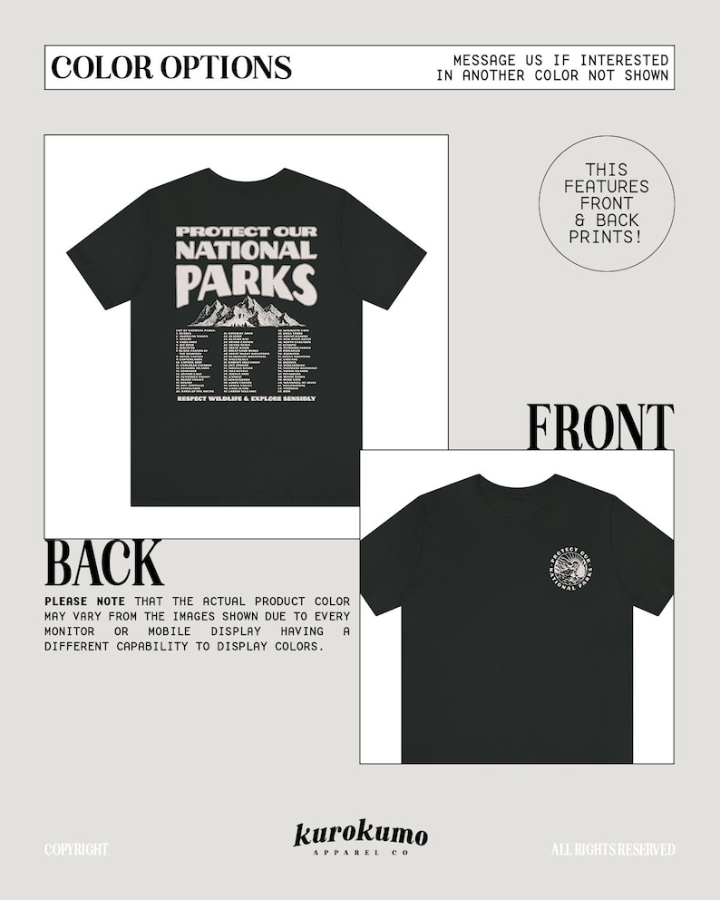 National Parks Tshirt Park Ranger Aesthetic Retro Mountain Graphic Tee Granola Girl Environmental Camping Clothes Forestcore Indie Clothing Vintage Black