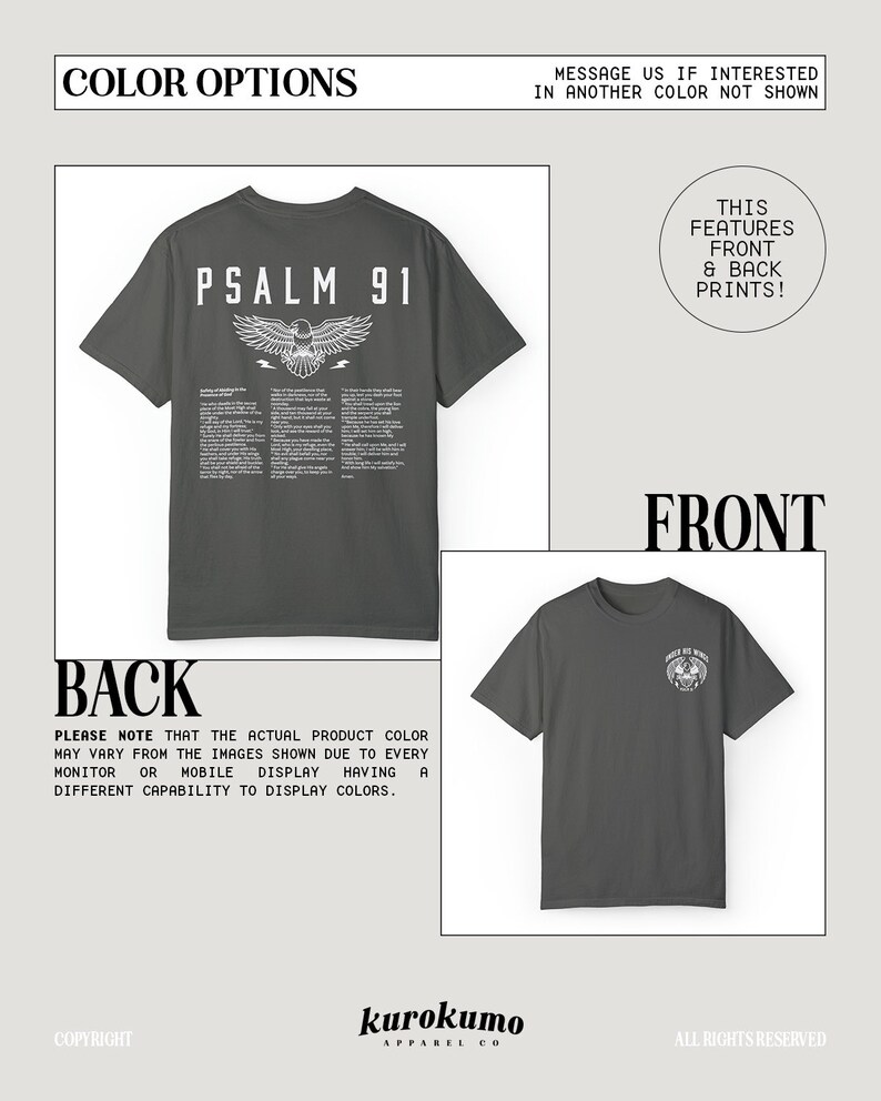 Psalm 91 Bible Verse Shirt Christian Shirts for Men Vintage Faith Based Clothing 90s Rock N Roll Aesthetic Shirt Eagle Indie Graphic Tee Pepper