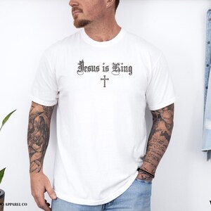 Seek First the Kingdom of God Bible Verse Tshirt Matthew 6:33 Gospel Shirt Jesus is King Christian T Shirt Vintage Style Church Clothes image 9