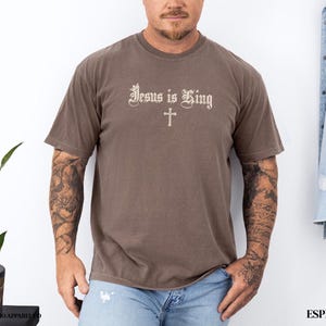 Seek First the Kingdom of God Bible Verse Tshirt Matthew 6:33 Gospel Shirt Jesus is King Christian T Shirt Vintage Style Church Clothes image 6