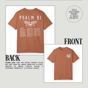 Psalm 91 Bible Verse Shirt Christian Shirts for Men Vintage Faith Based Clothing 90s Rock N Roll Aesthetic Shirt Eagle Indie Graphic Tee Yam