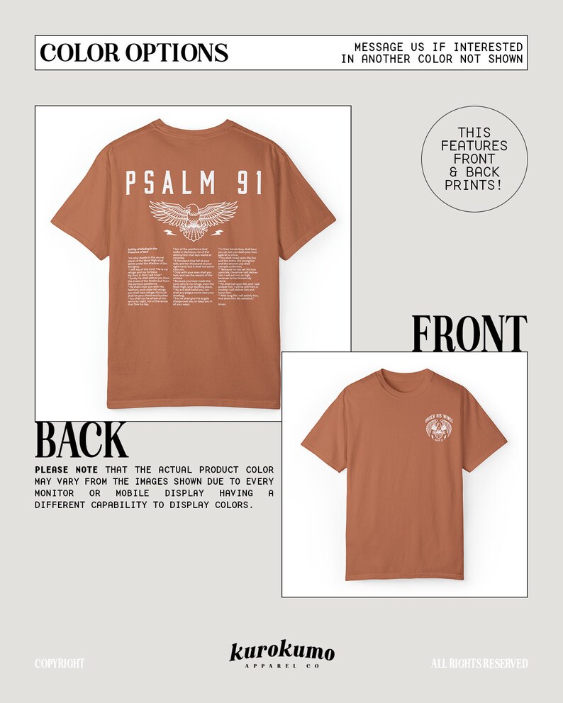 Psalm 91 Bible Verse Shirt Christian Shirts for Men Vintage Faith Based Clothing 90s Rock N Roll Aesthetic Shirt Eagle Indie Graphic Tee Yam