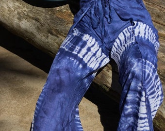 Beach Wrap Pants, Hippie Pants, Boho Pants, tie dye Pants, Cover up Genie Pants, Bohemian Flow Pants, Festival Open Flow Pants