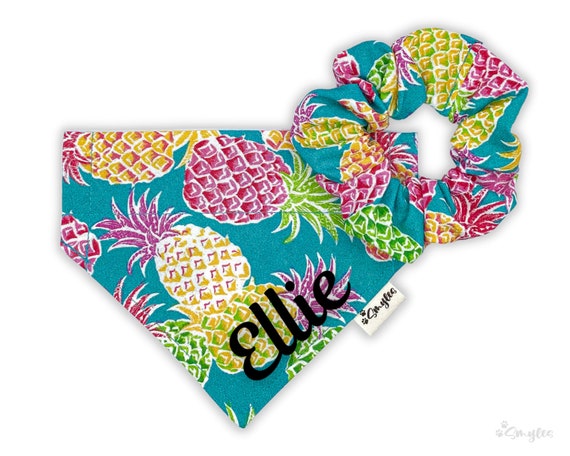 Pineapple Over the Collar Dog Bandana XXL Pineapple Over the Collar Dog Bandana XXL