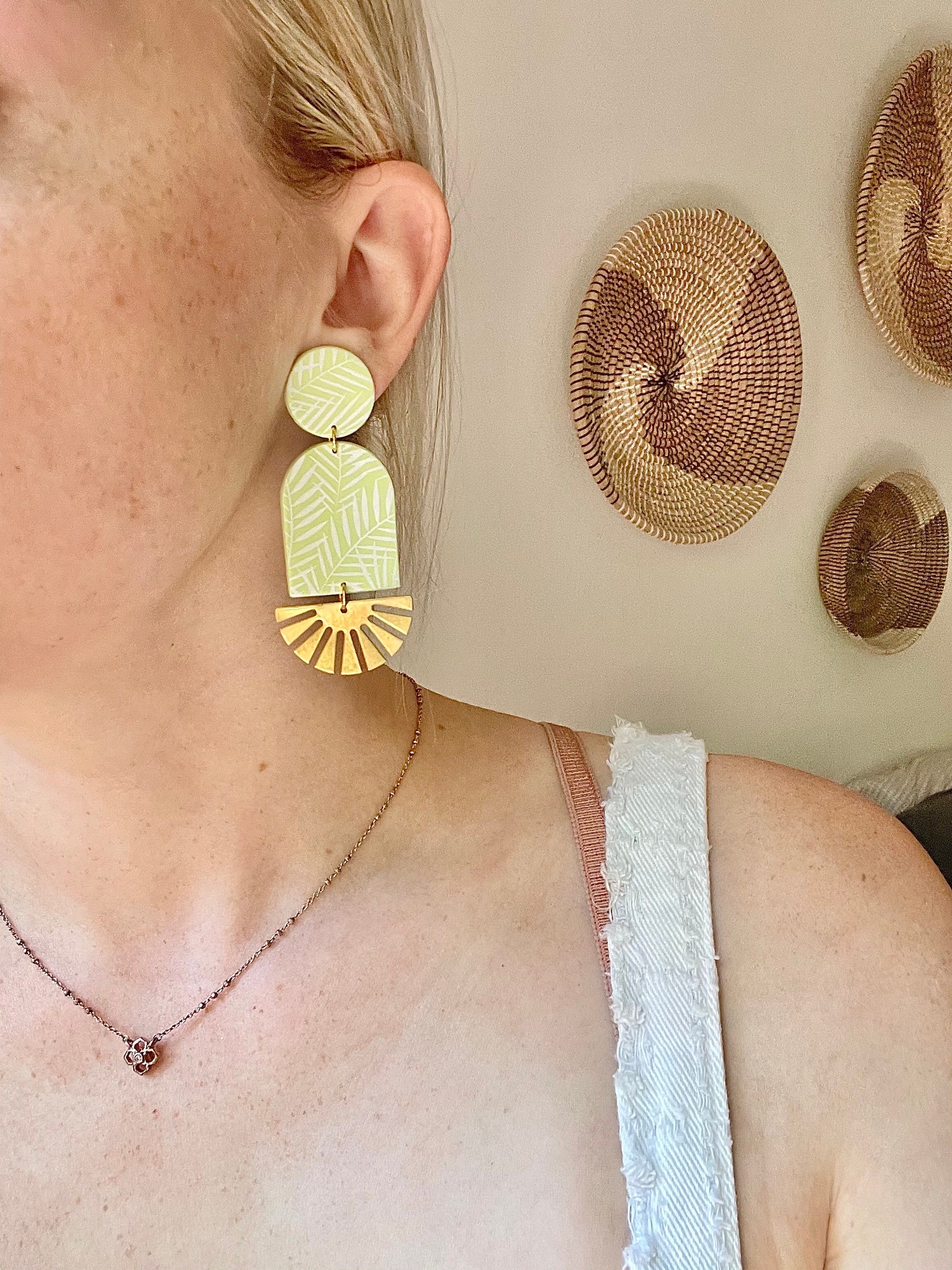 Summer Earrings Polymer Clay Bright Statement Jewelry Etsy