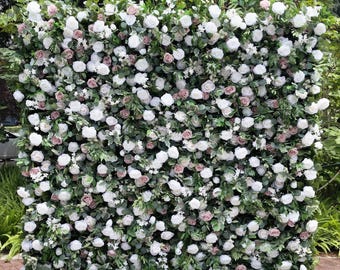3D Flower Wall Panel: Pink Floral Wedding Photo Backdrop