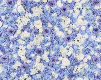 Periwinkle Blue 3D Flower Wall Panel - Wedding, Party Backdrop