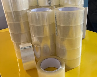 36 Rolls Clear Packing Tape, 2" x 110 Yds, 2 Mil Shipping Tape, Carton Sealing Supplies
