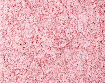 Baby Pink 3D Flower Wall Panel - Wedding, Party Backdrop