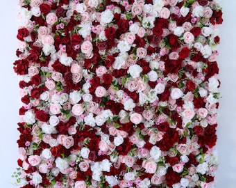 3D Silk Flower Wall Panel, Wedding Photo Booth Backdrop