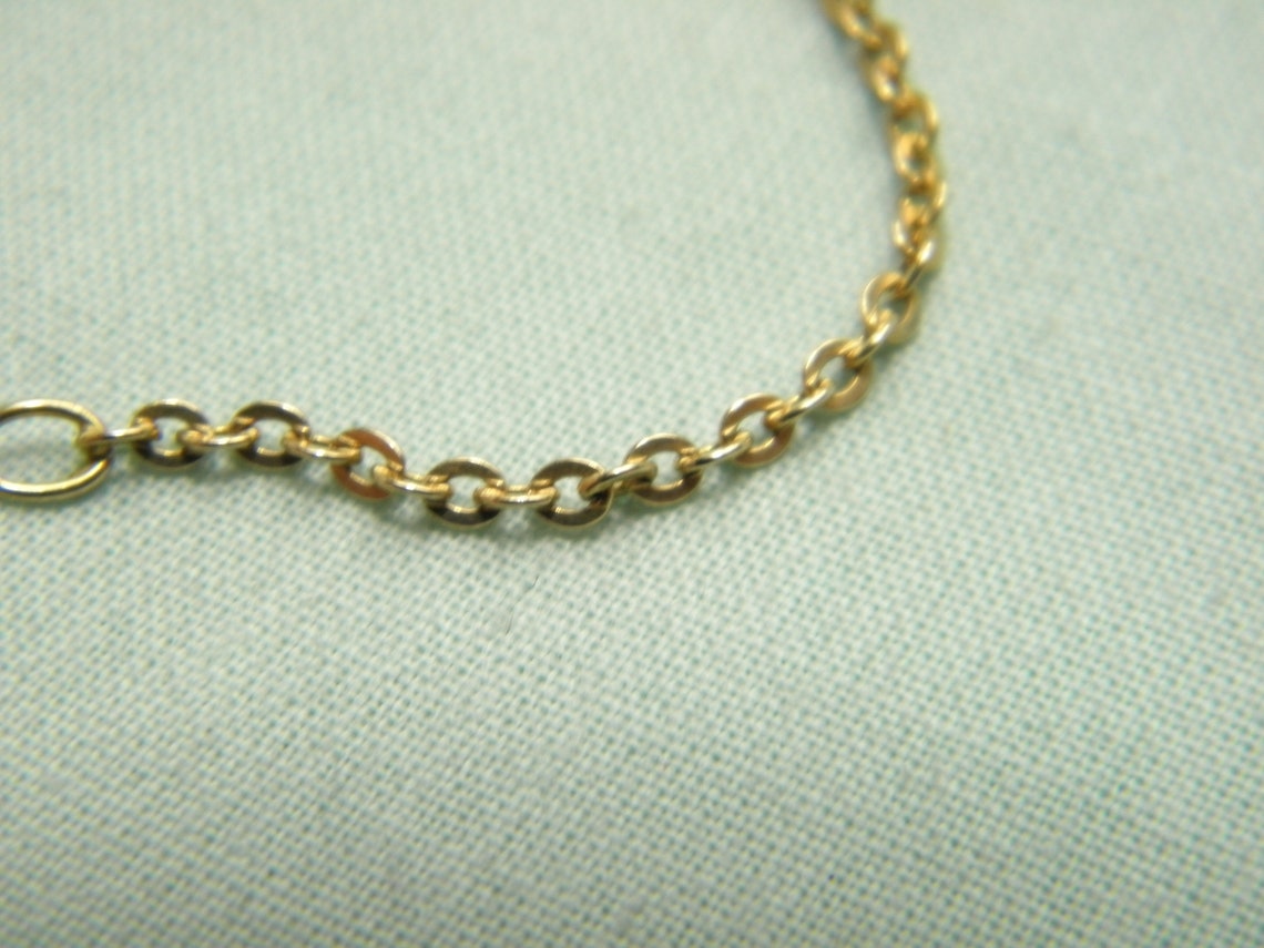 18ct Gold Identity Bracelet 5.5 Inch Antique Victorian Solid Etsy