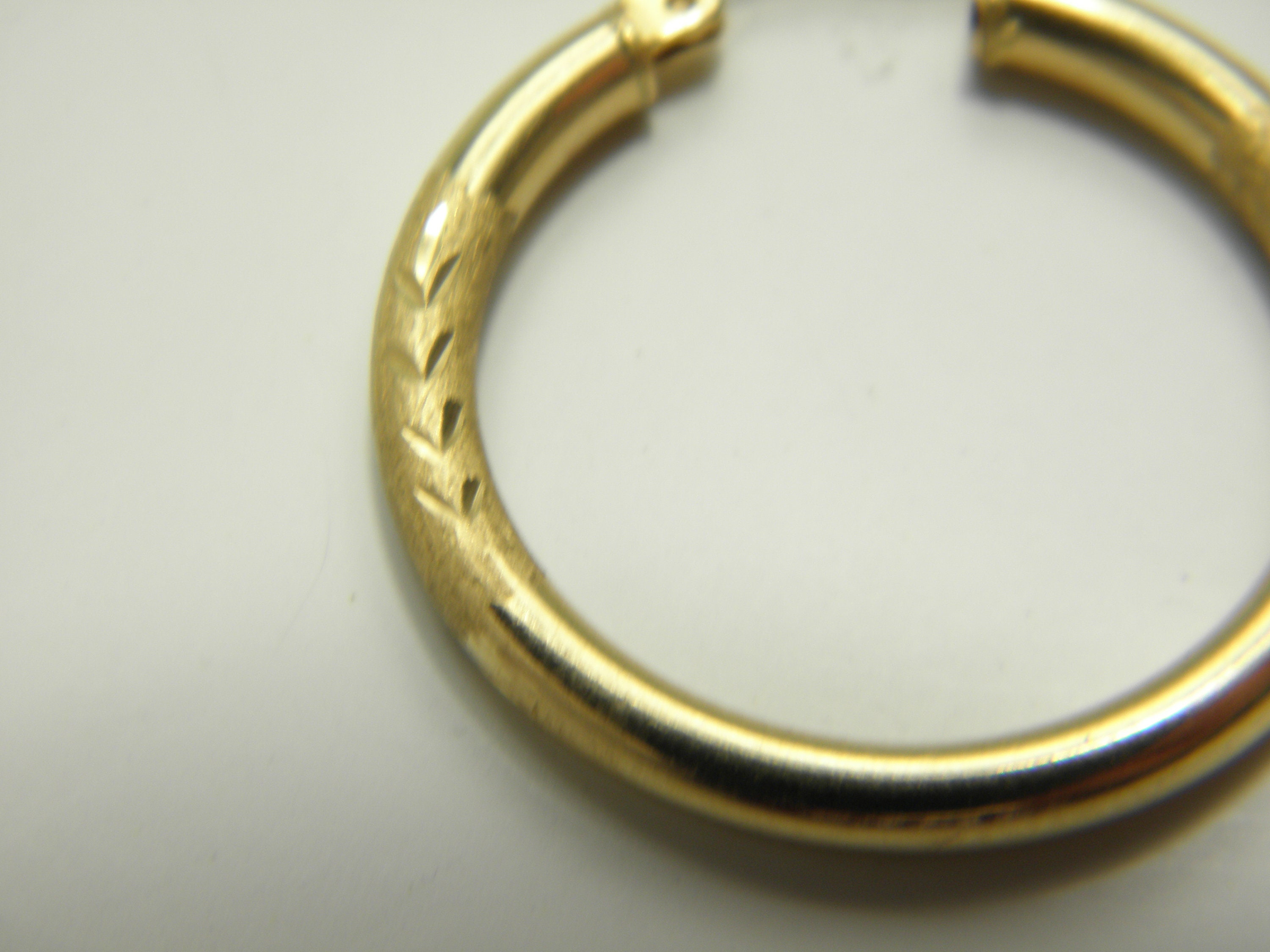 14ct Gold Pirate Hoop Earring Vintage Solid 14k 585 Yellow Etsy