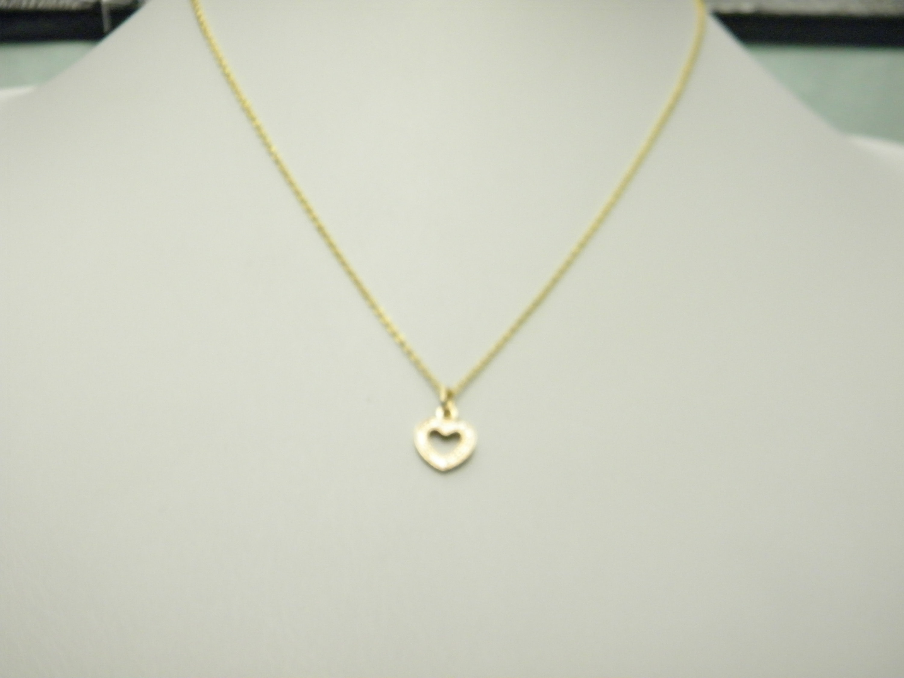 Solid 14ct Gold Pandora Heart Necklace Vintage 16 Inch 14k 585 Etsy