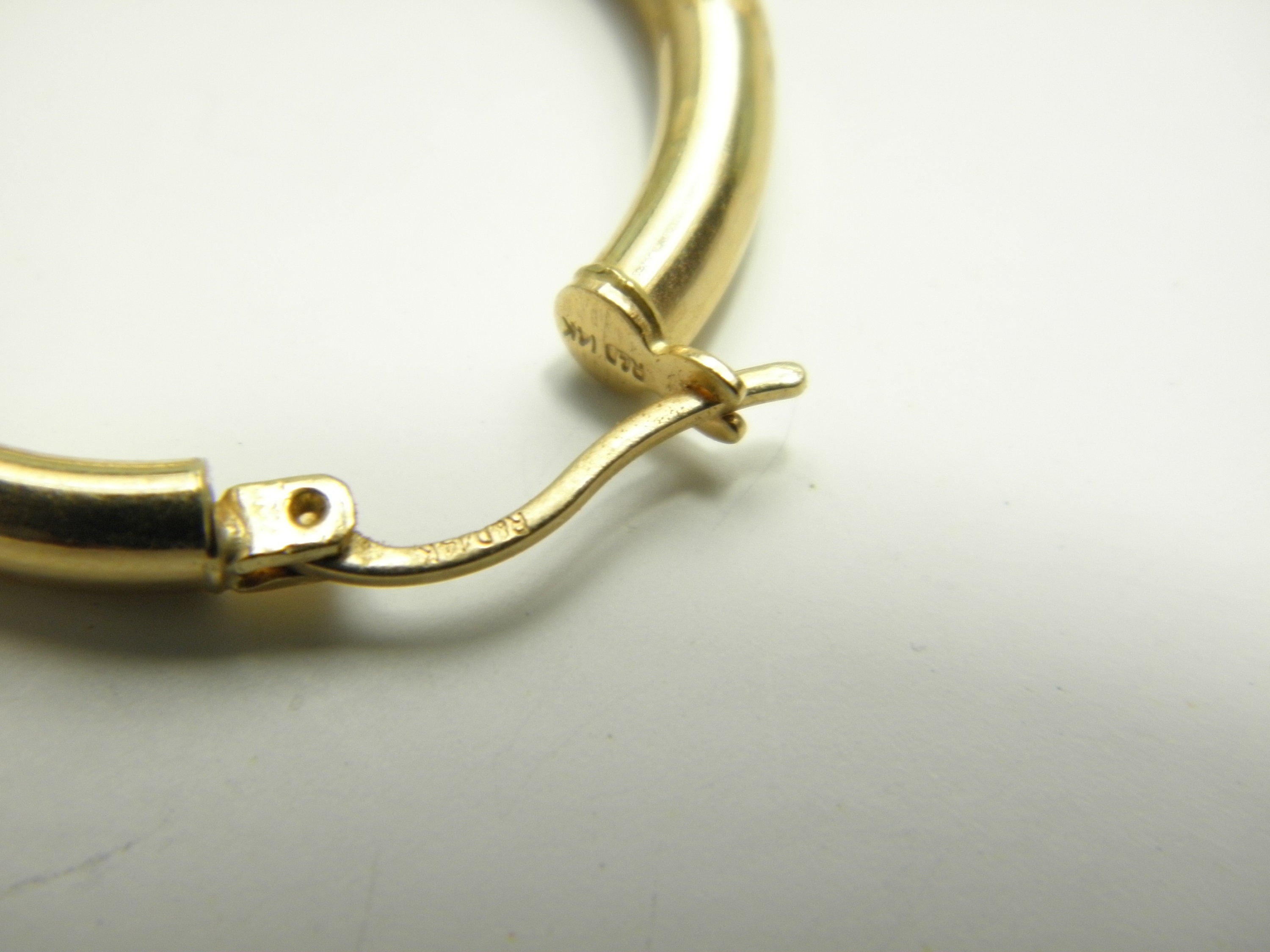 14ct Gold Pirate Hoop Earring Vintage Solid 14k 585 Yellow Etsy