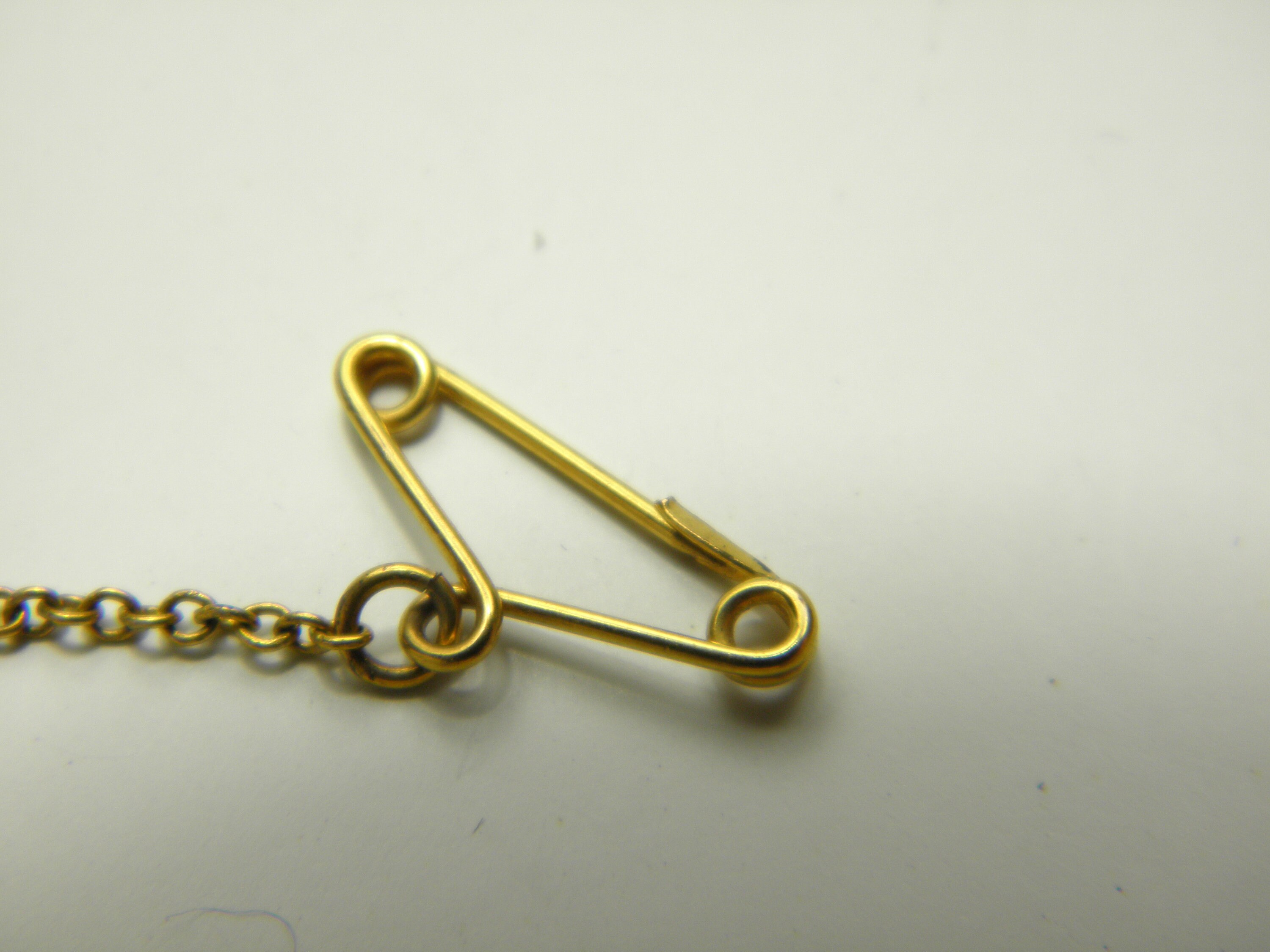 15ct Gold Safety Chain for Brooch Pin Antique Vintage Solid Etsy